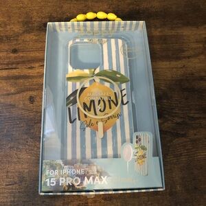 XO Poppy Limone iPhone 15 Pro Max Case - Blue and Yellow Lemon